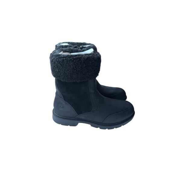 Timberland Linden Woods Mid Zip Up Women Boots - Black - Size:  8.5 - Picture 3 of 7